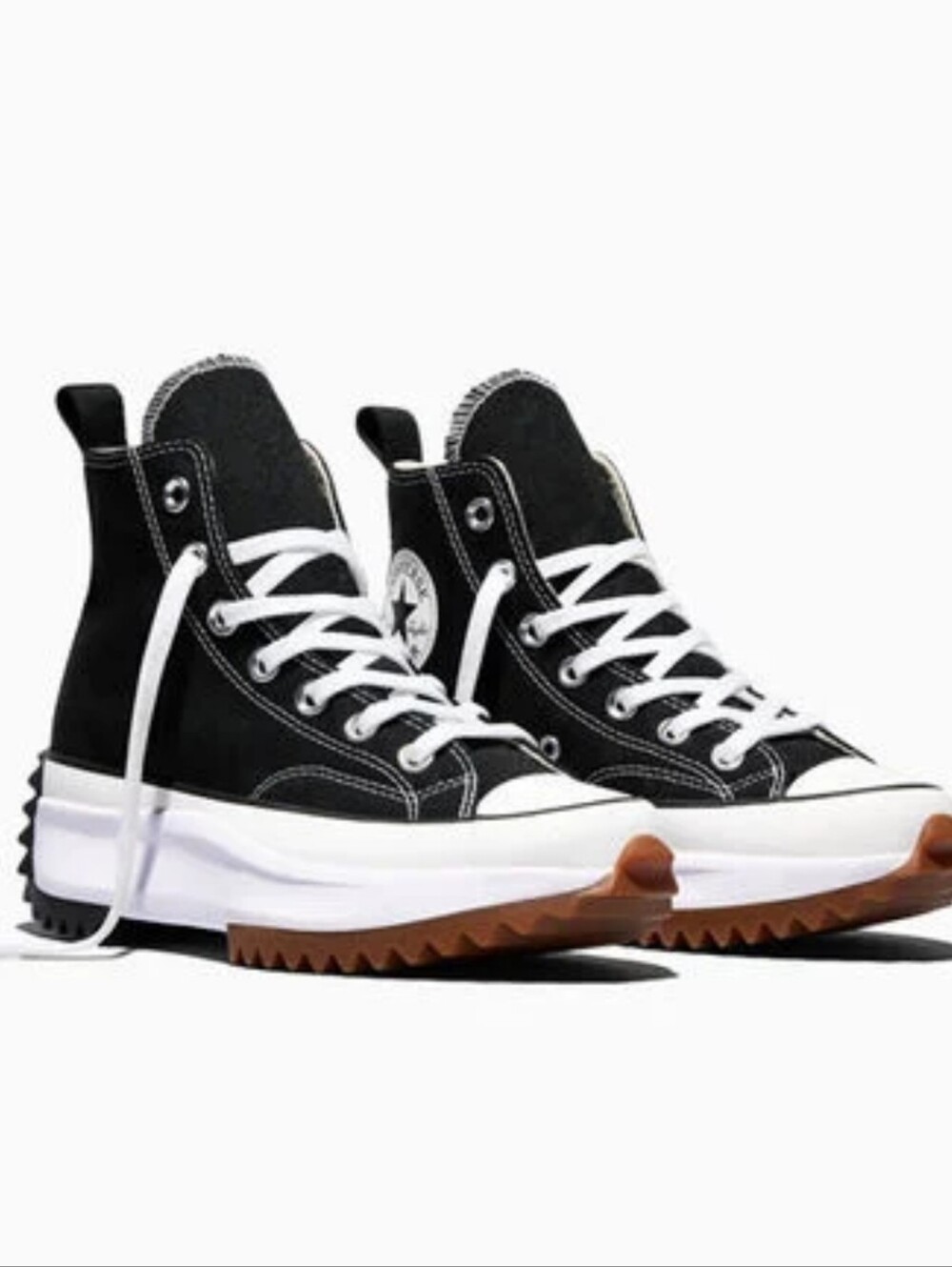 CONVERSE RUN STAR HIKE PLATFORM UNISEX SNEAKER M6/W7.5 BLACK WHITE